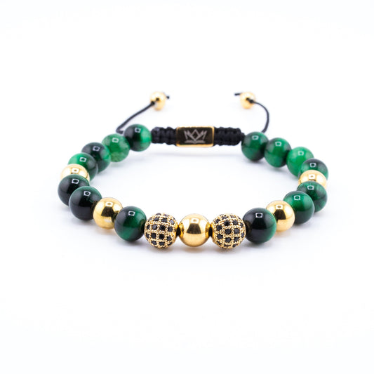 Pulseira Signature Radiance Olho de Tigre Verde