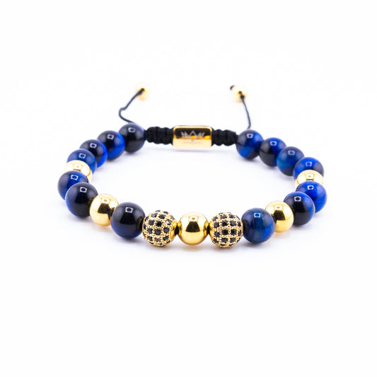 Pulseira Signature Radiance Olho de Tigre Azul