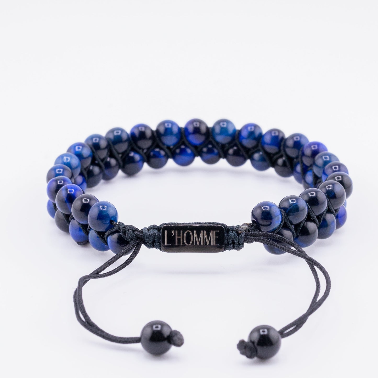 Pulseira Signature Dual Olho de Tigre Azul