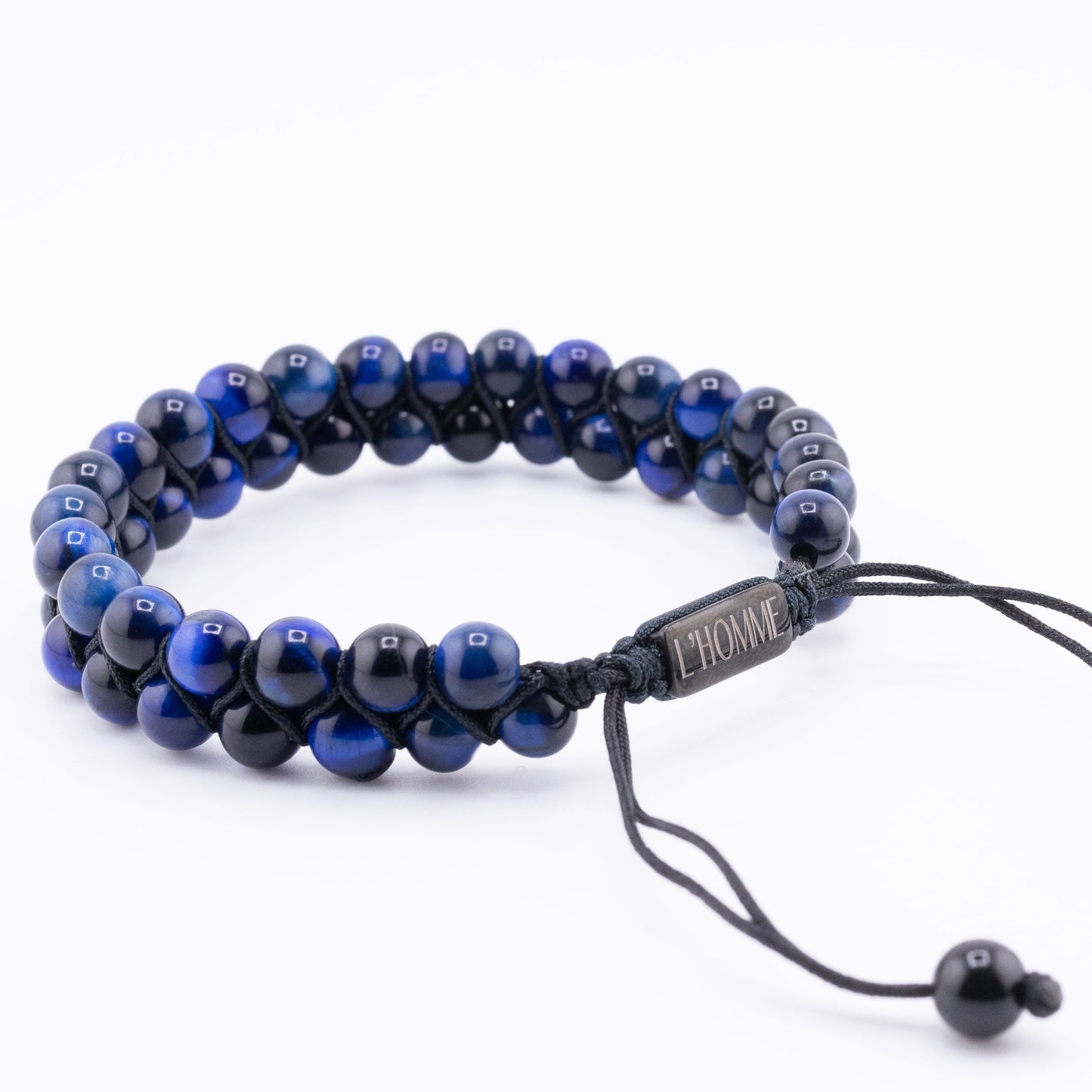 Pulseira Signature Dual Olho de Tigre Azul