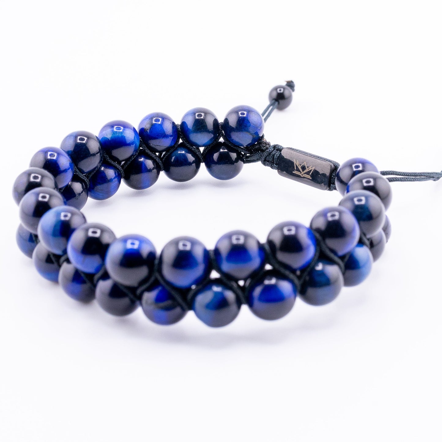 Pulseira Signature Dual Olho de Tigre Azul