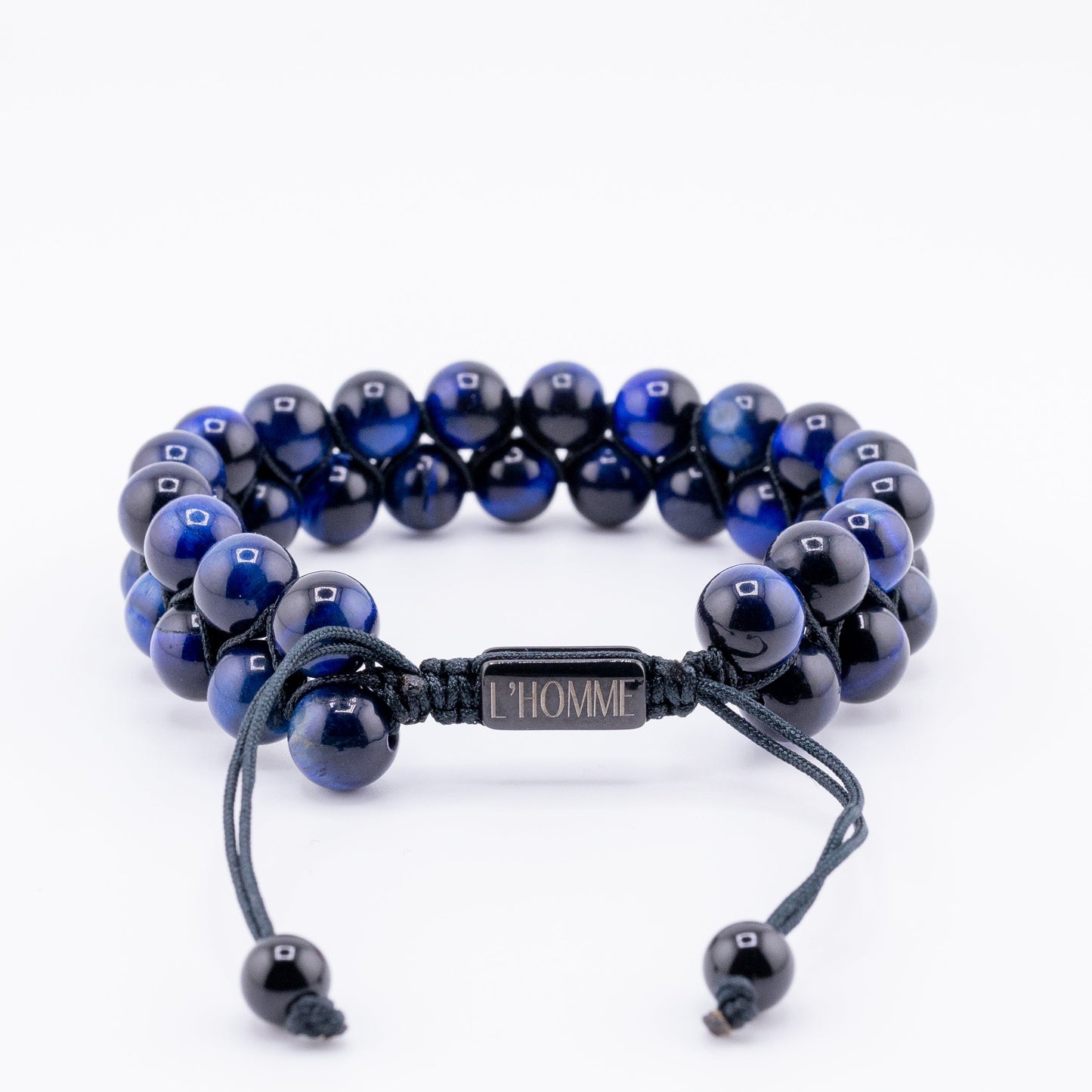 Pulseira Signature Dual Olho de Tigre Azul