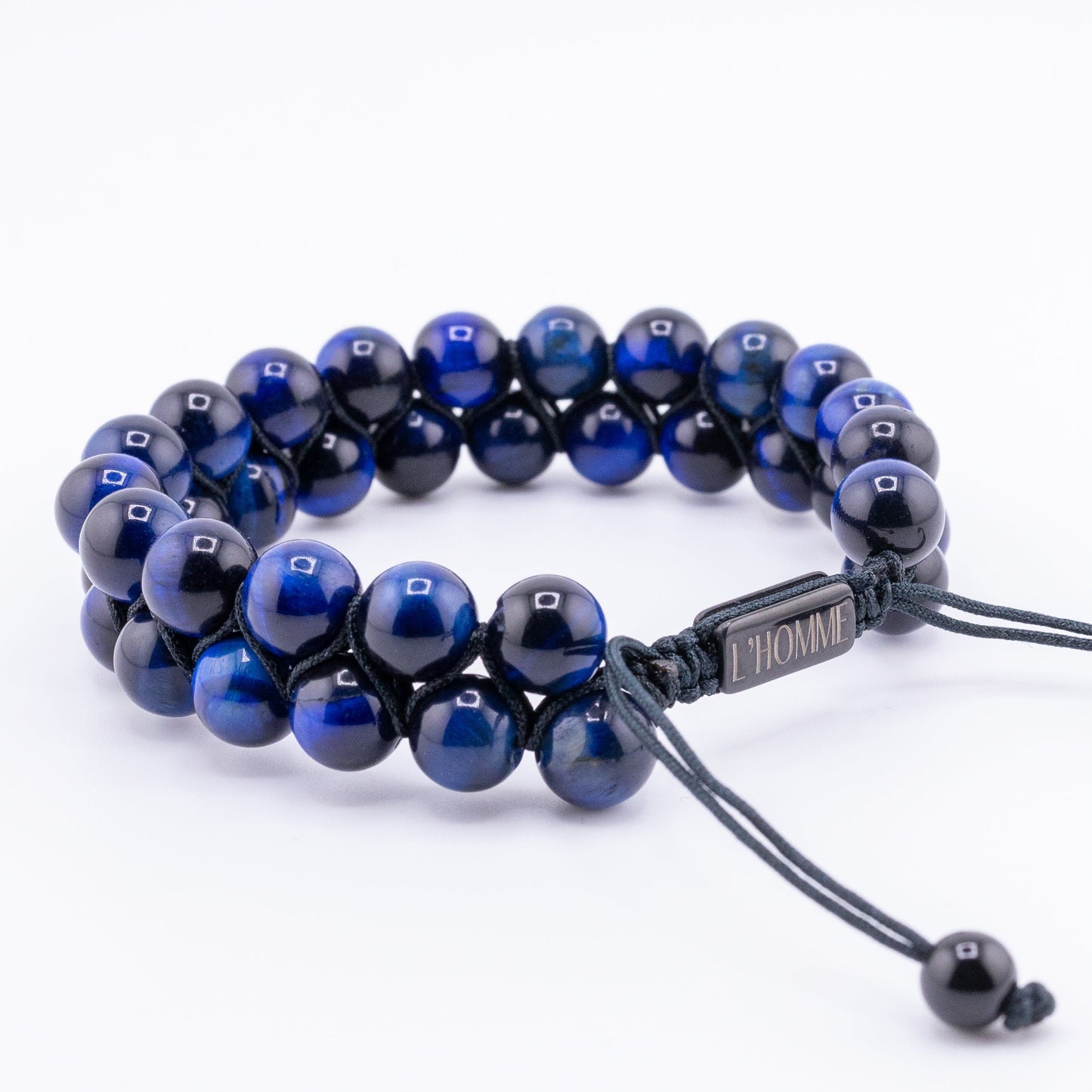 Pulseira Signature Dual Olho de Tigre Azul